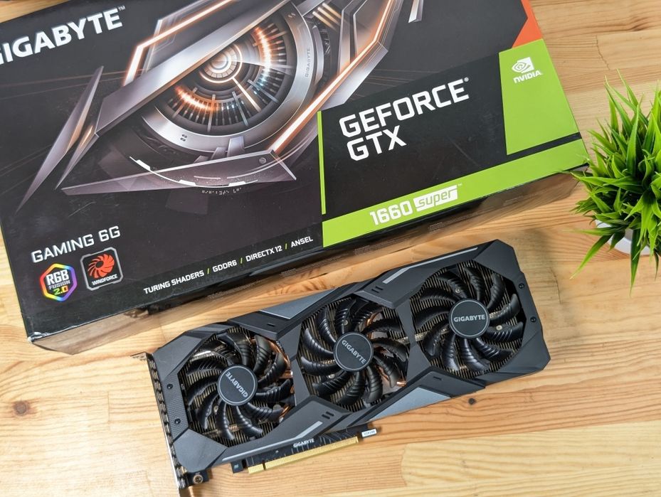 Стан нової! Відеокарта GIGABYTE GAMING GTX 1660SUPER 6GB (GDDR6) Гаран