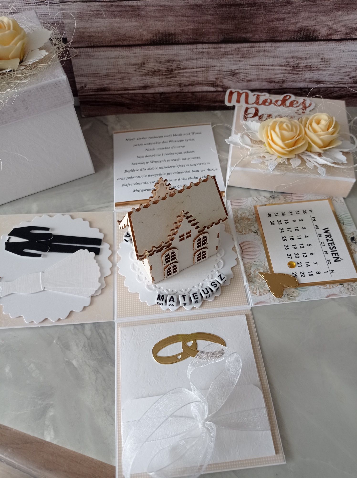 Prezent exploding box ślub rocznica jubileusz
