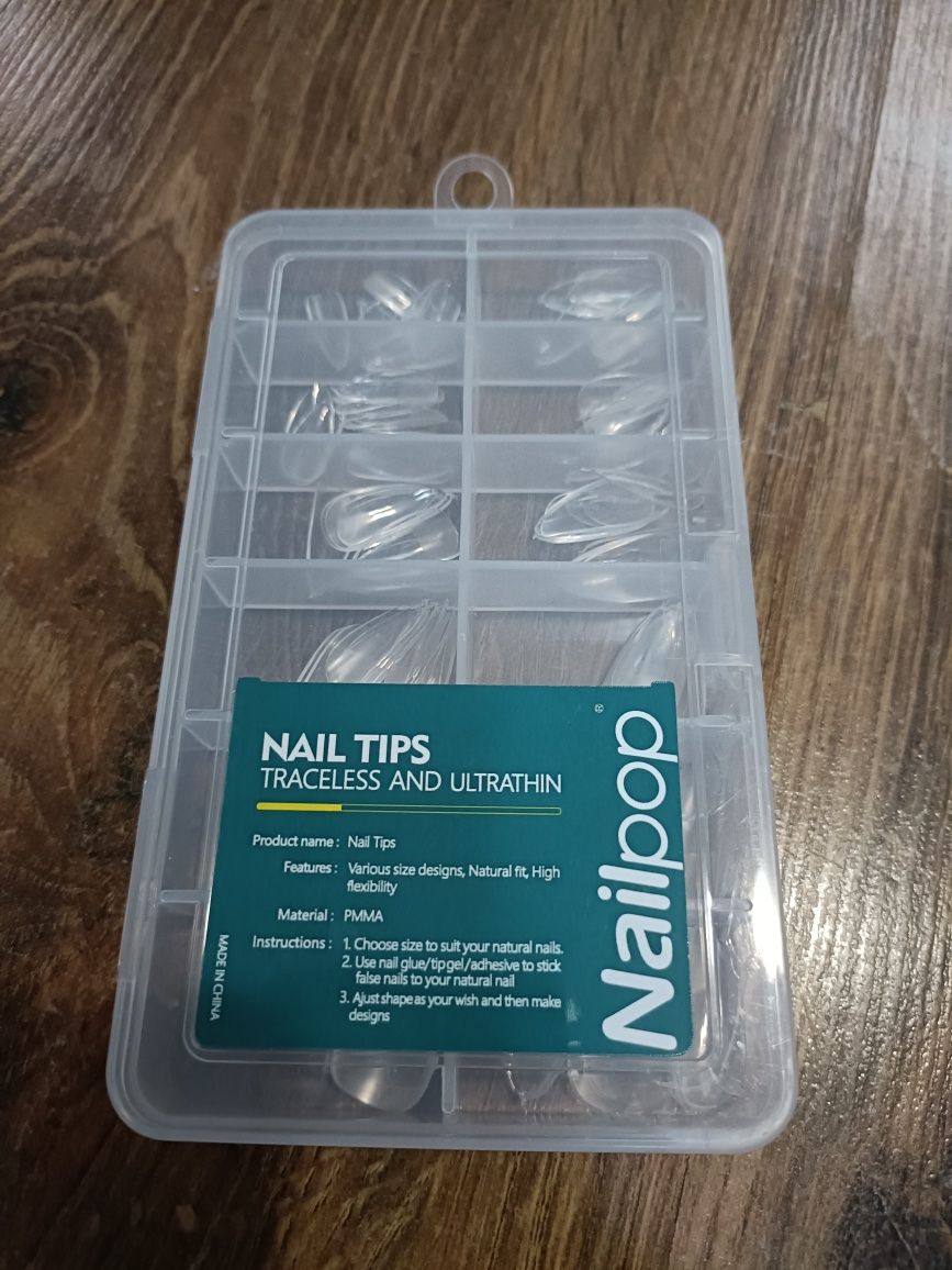 Soft gel tips Nailpop tipsy żelowe
