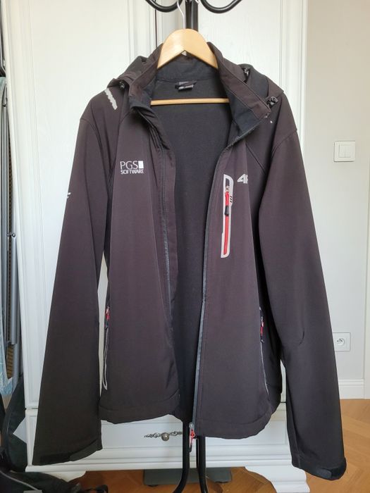 Kurtka czarna soft- shell 188 cm XXL