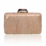 Kotur Espey Sand Snakeskin Ekskluzywna kopertówka z wężowej skóry