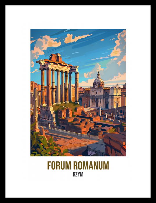 Plakat 21x29,7cm Forum Romanum