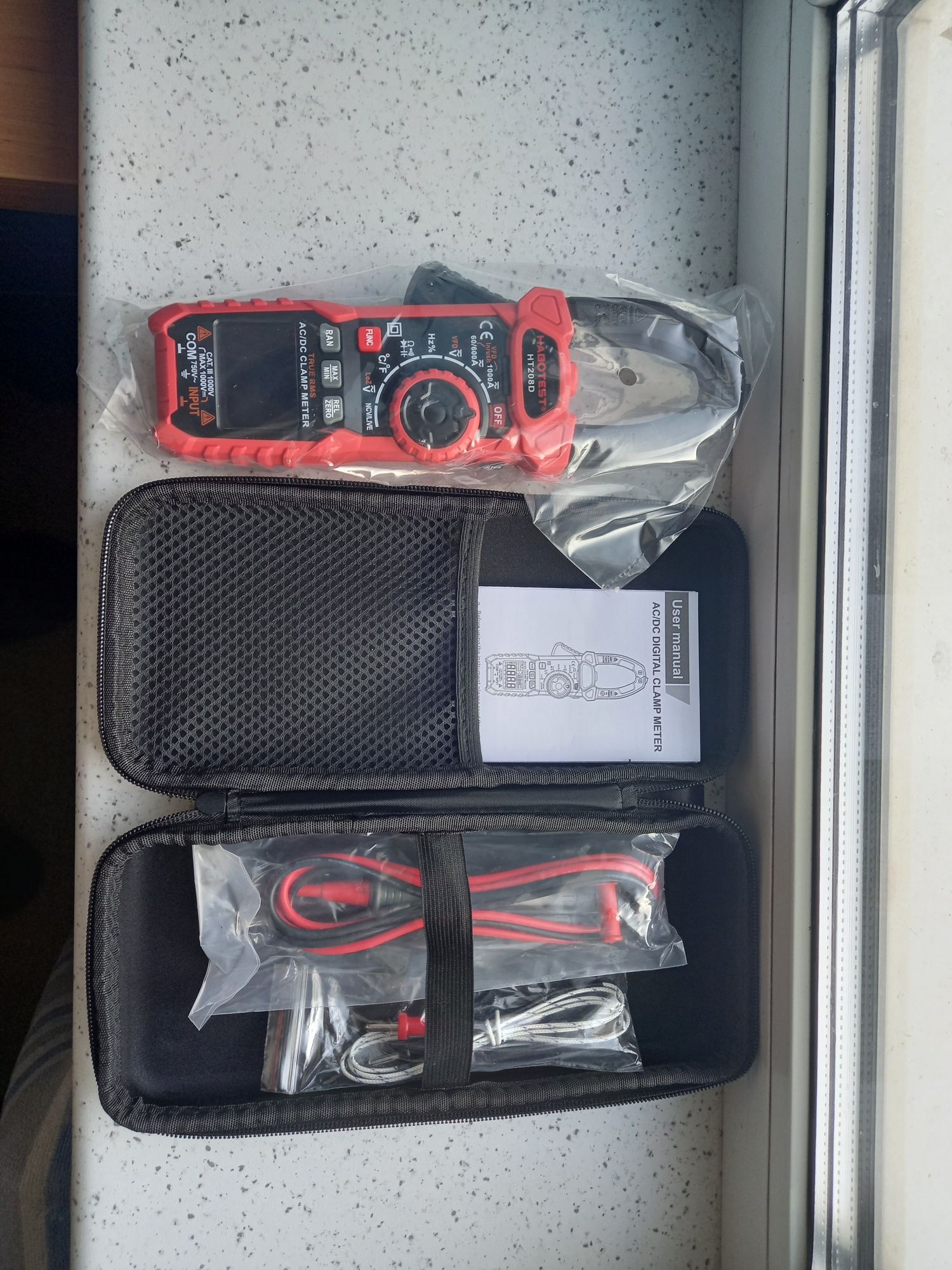 Токовые клещи habotest HT208D