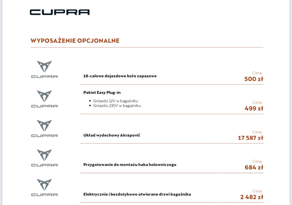 Cesja leasingu Cupra Ateca VZ 300 KM 4x4 DSG