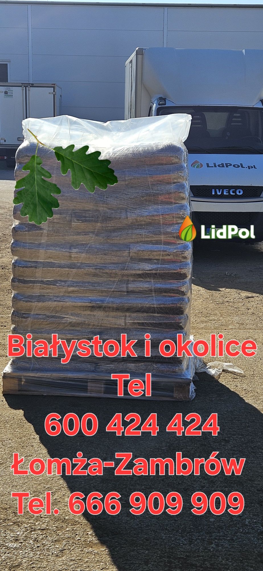 Pellet 100% pelet drzewny liściasty 19.3Mj/kg