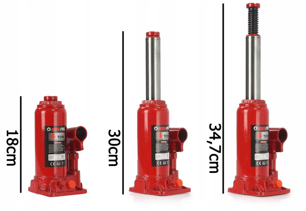 Podnośnik Hydrauliczny Słupkowy 4T Butelkowy