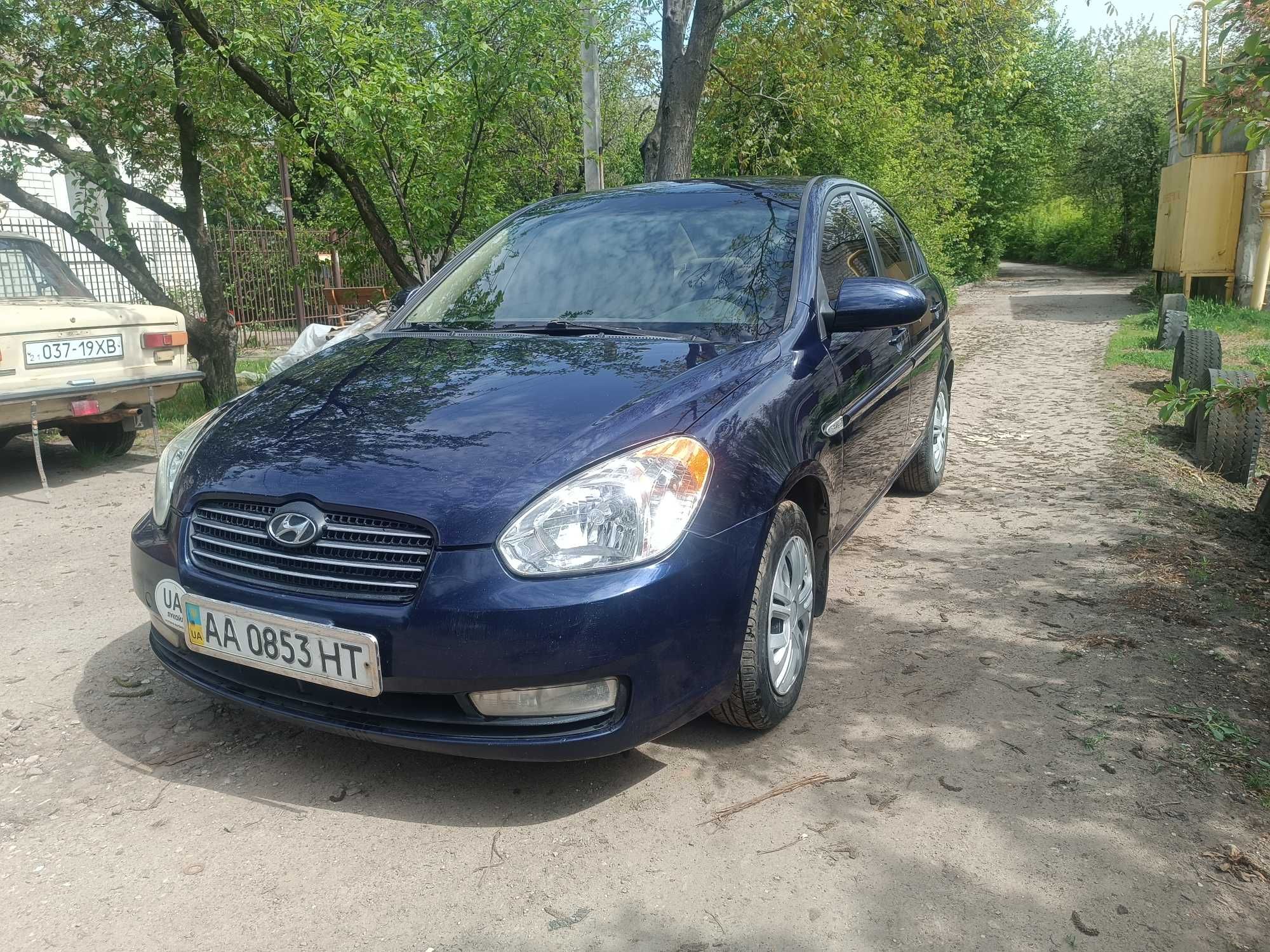 Автомобиль Hyundai Acсent 2008 мотор 1.6 Климат контроль .Газ Evro IV