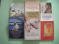 Livros: Papa Francisco/ João Paulo II/ Stº António/ Deus etc