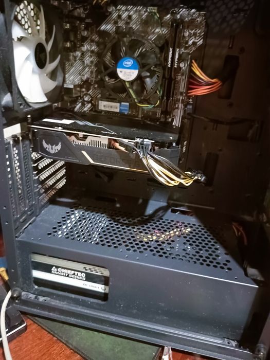 Игровой Пк i3 10100f Asus Tuf 1650 4gb ssd m2 128gb hdd1t oзу16gb 700w