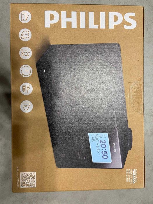 Radio PHILIPS TAR5600 Cyfrowe Przenośne Czarny