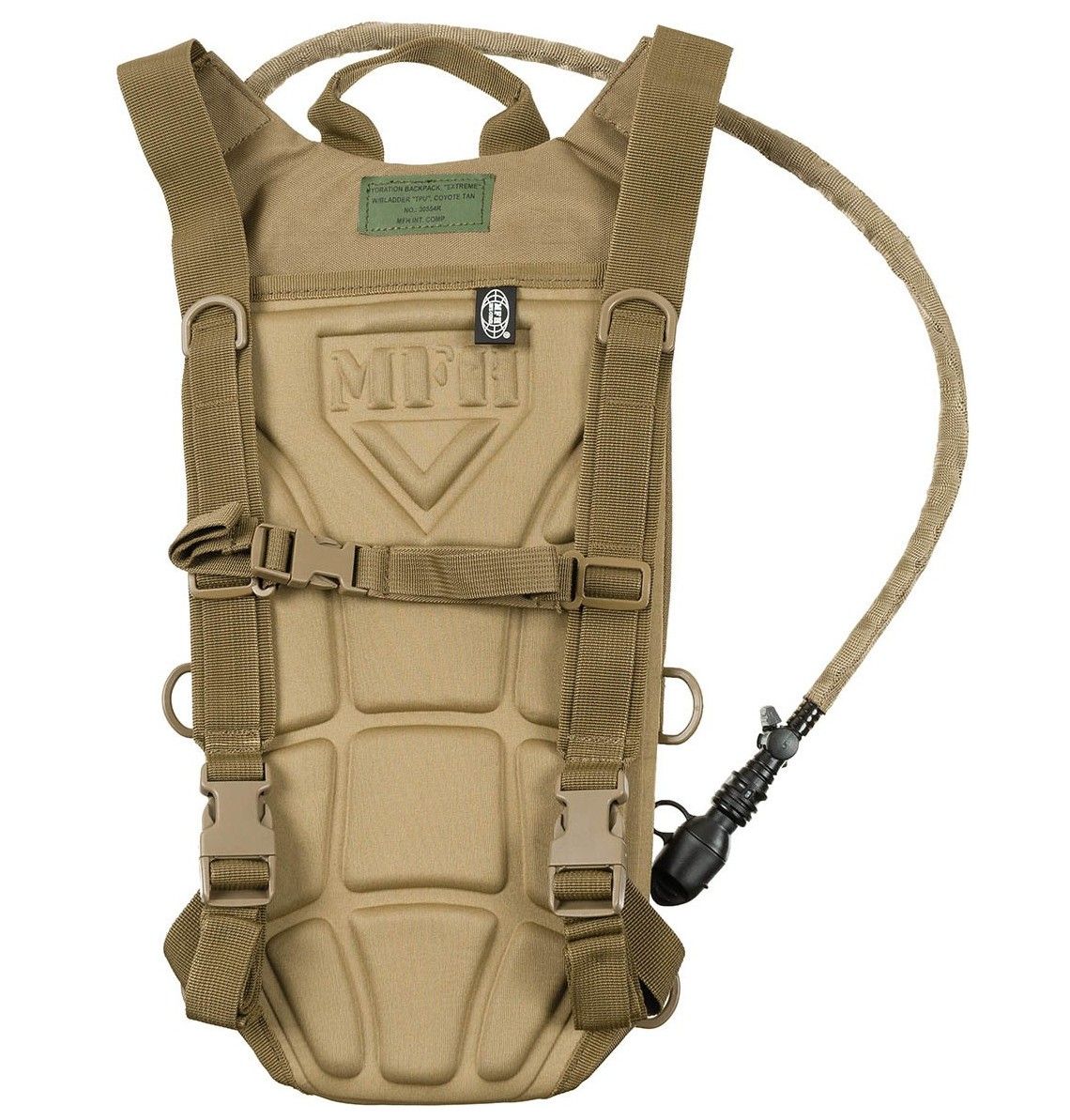 plecak hydracyjny z pokrowcem tpu "extreme" 2,5 l coyote tan