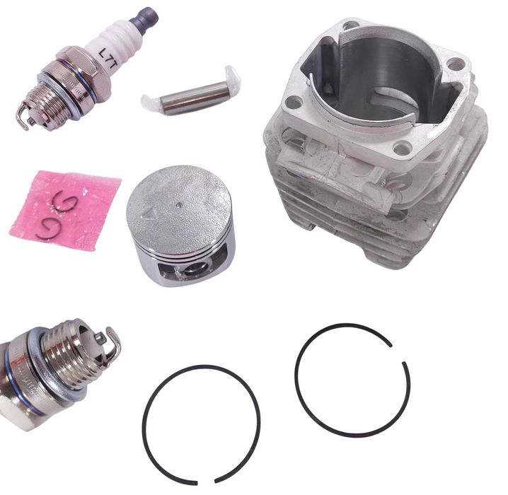 Cylinder tłok świeca do piły spalinowej zestaw naprawczy komplet 45 mm