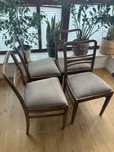 4 Krzesla drewniane art deco  lata 50 stare