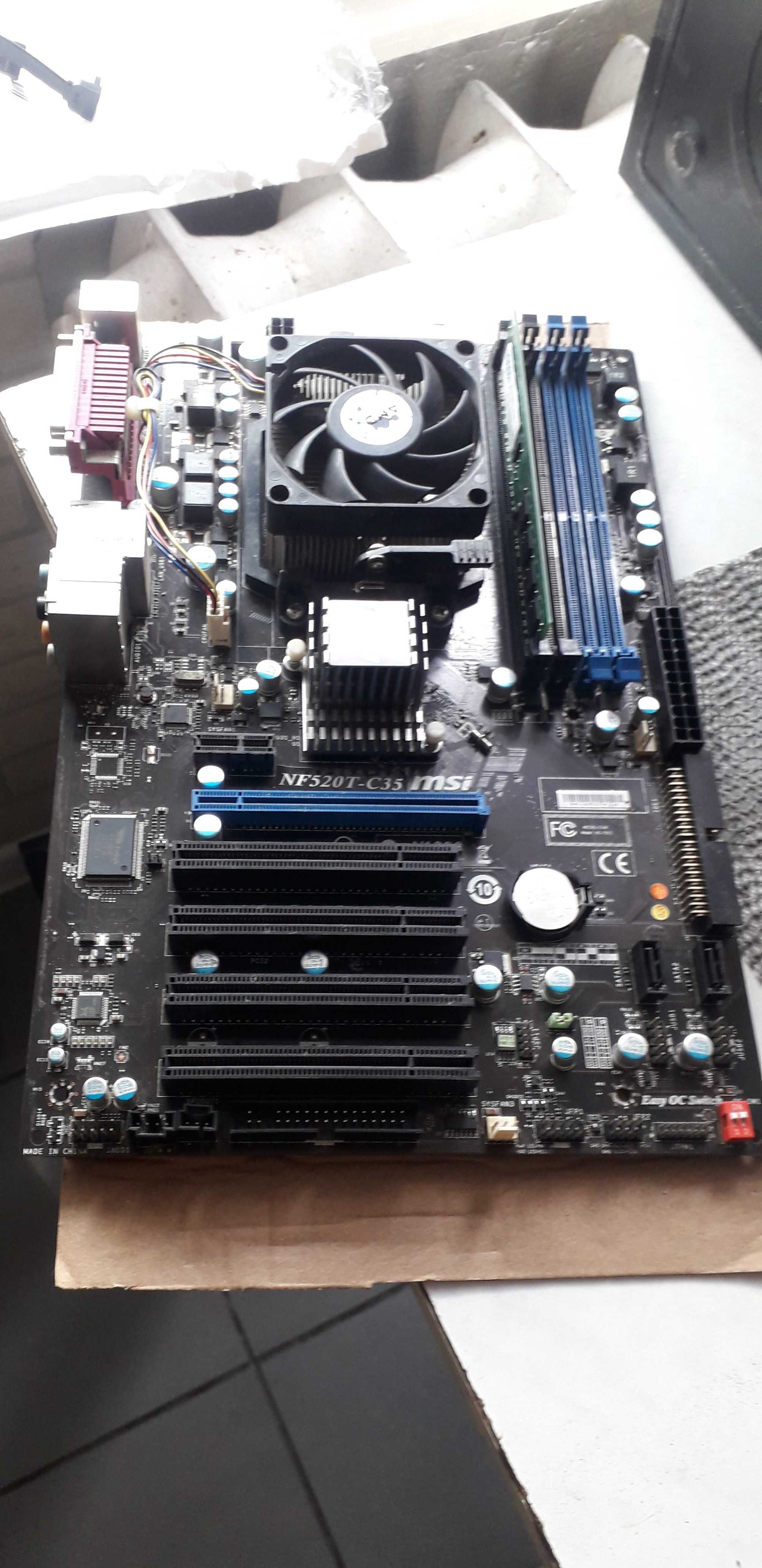 płyta głowna MSI NF520T-C35 DDR2 AM2+ Phenom Quad Core 2.20ghz KOmplet