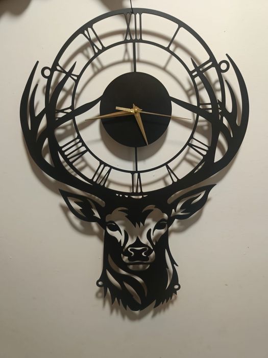 Zegar jeleń blacha 2mm, na zamowienie