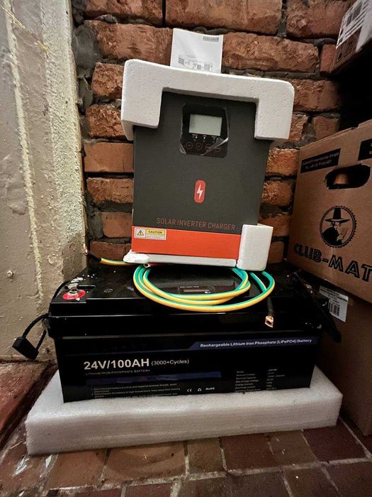 Безперебійник ДБЖ на 2,5 kWh 100ah 24v LiFePO4