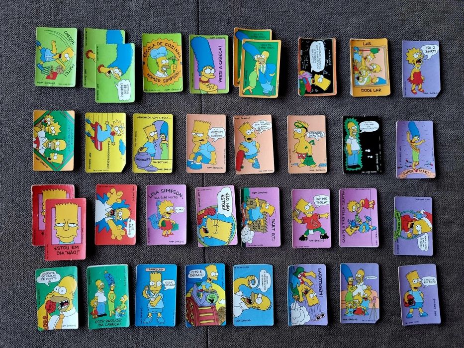 Simpsons Star Wars bollycao panrico autocolantes cromos cartas