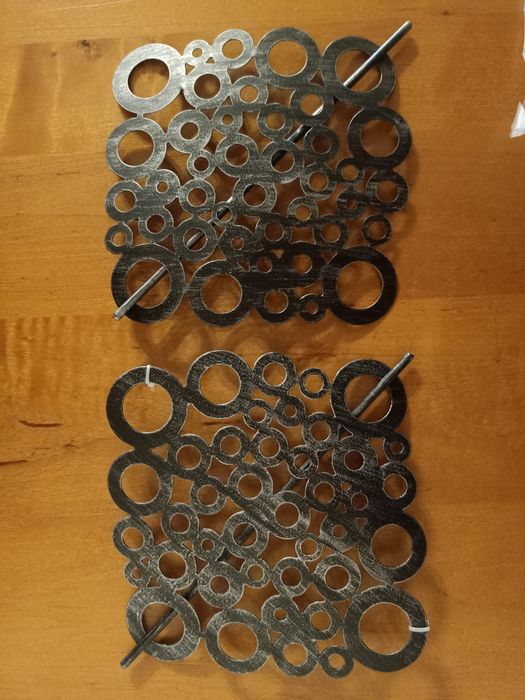 Ozdoba metalowa do firan 2sztuki