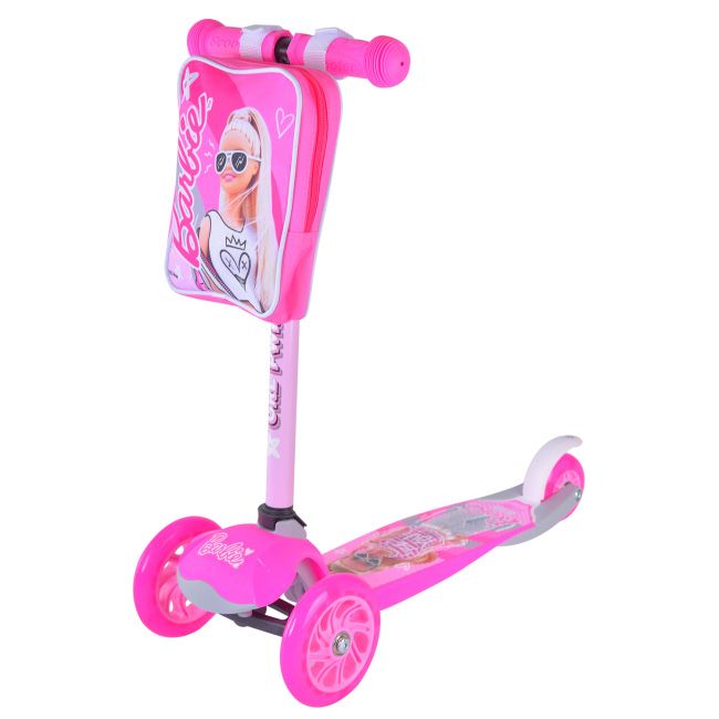 Дитячий триколісний самокат Barbie / детский трехколесный самокат