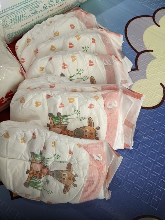 Памперси 2, 3 pampers, Gugu,fralda