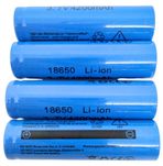Аккумулятор цена за 4 штуки 18650 3.7 V 1200 mAh батарея литий-ионная