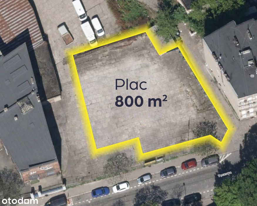 Wynajmę plac 800 m2 bezpośrednio przy ul. Tęczowej