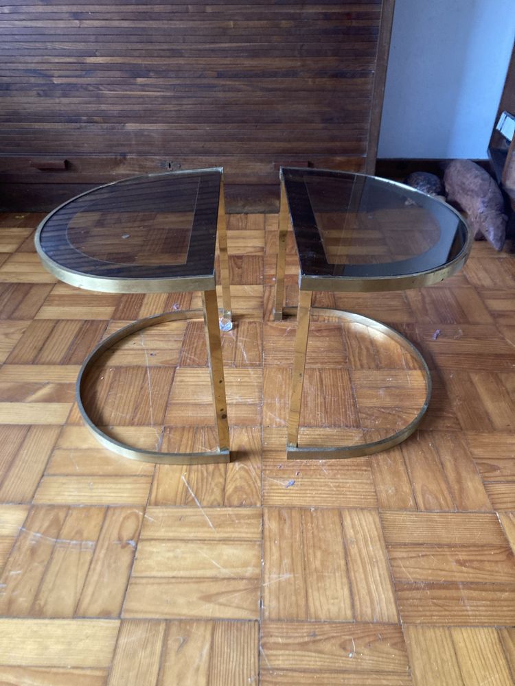 Mesa de apoio vintage bipartida