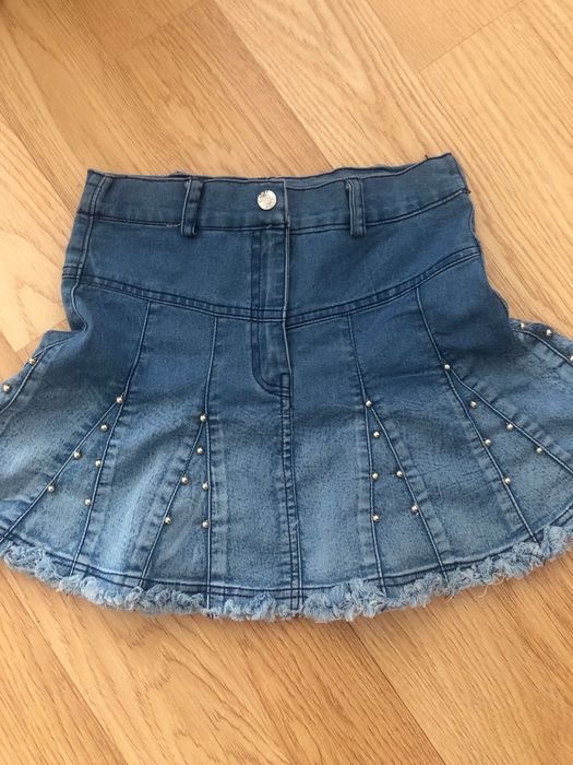 Юбка джинсовая на девочку 6-10 лет