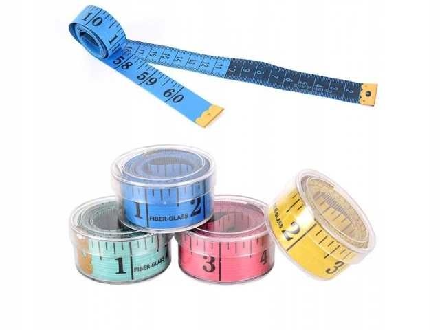 Miara krawiecka metr mix kolorów 150 cm w etui