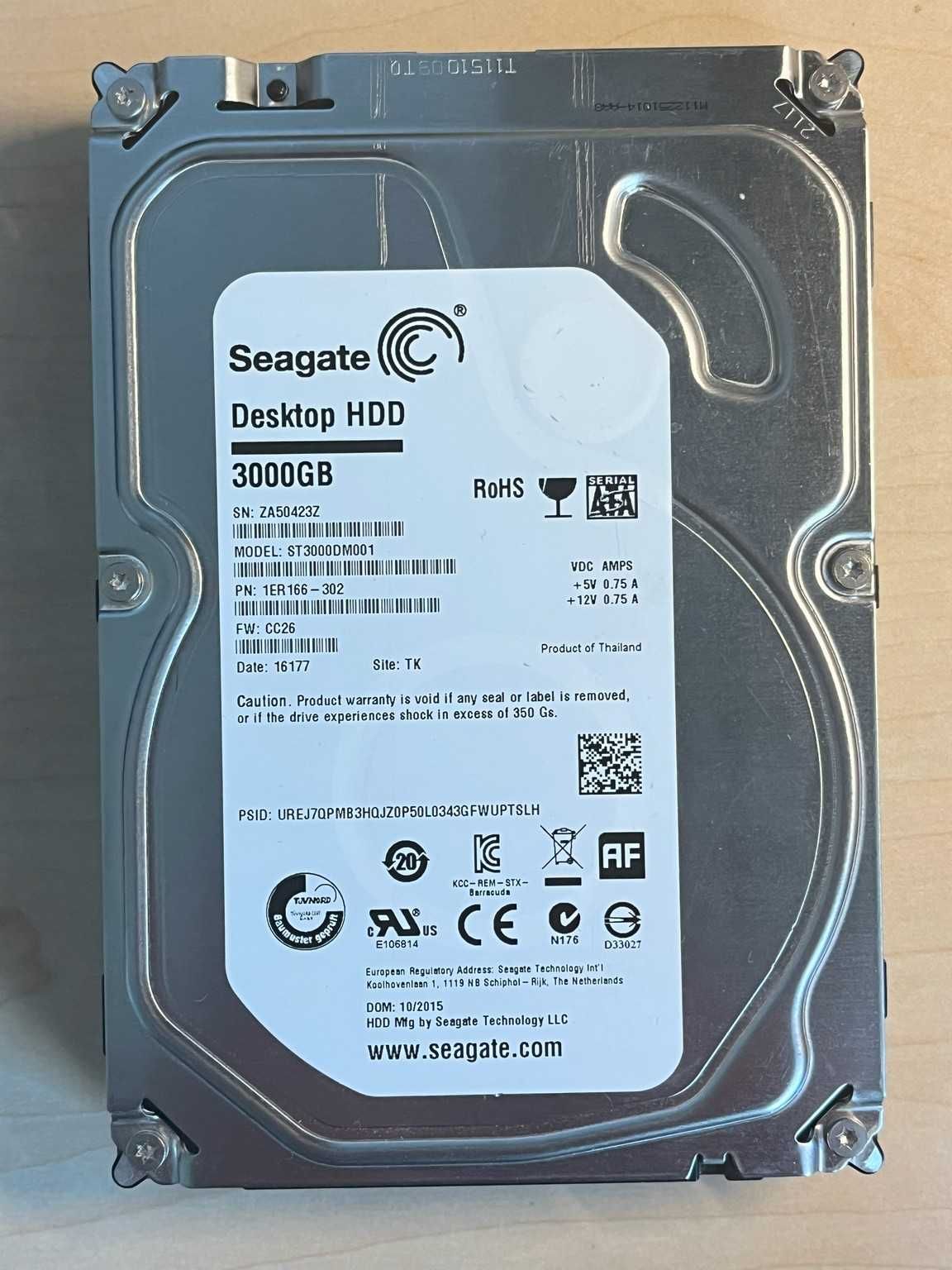 Dysk HDD Seagate Desktop HDD 3TB ST3000DM001