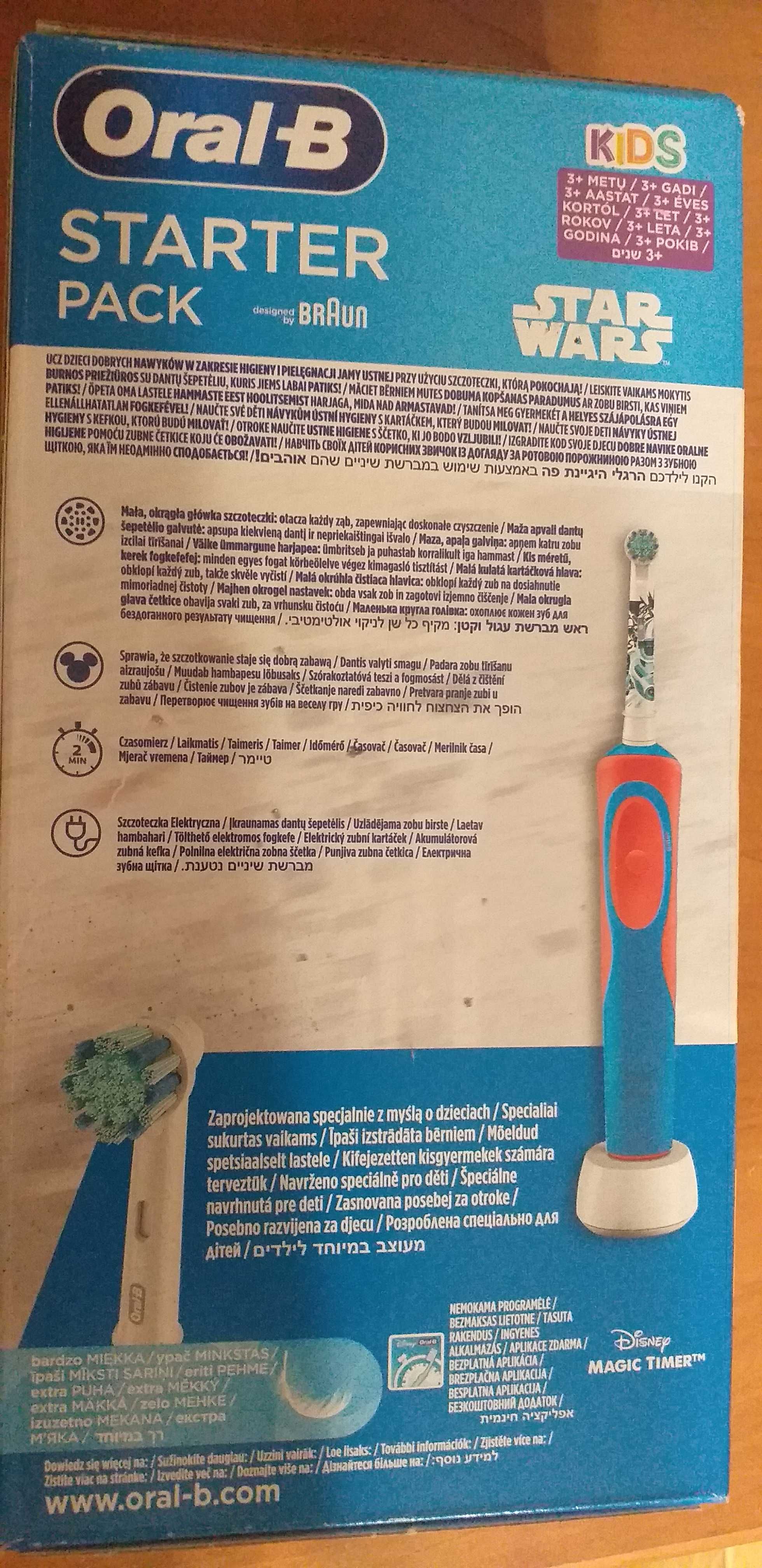 Nowa szczoteczka elektryczna ORAL-B Starter PacK STAR WARS