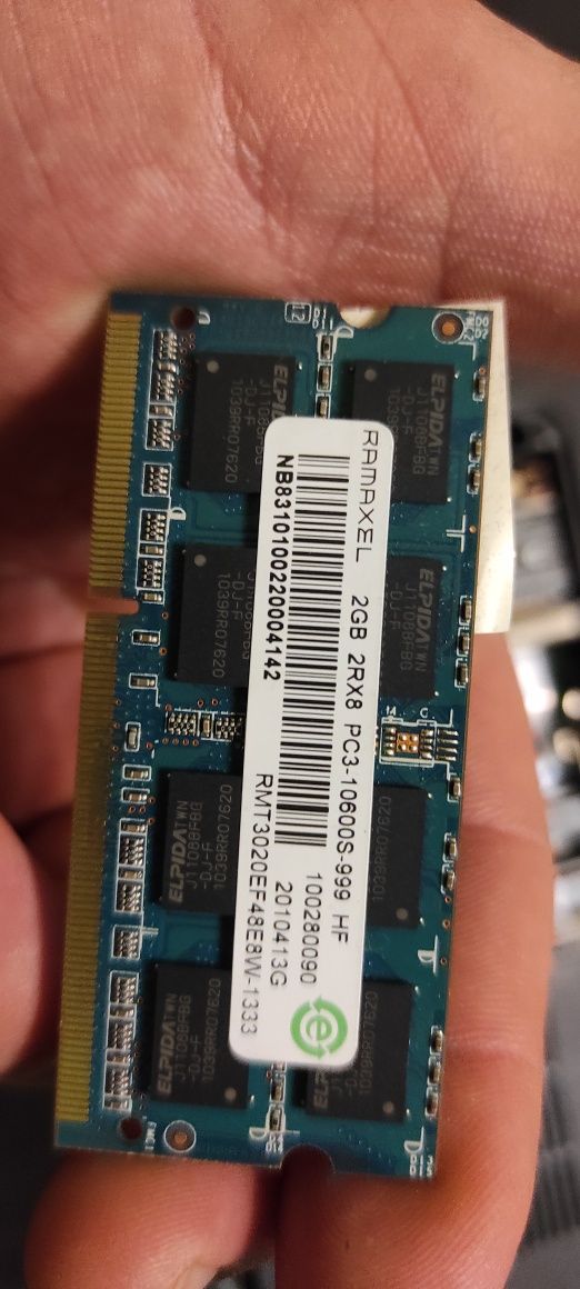 Оперативна пам'ять ddr3,  2-1 gb