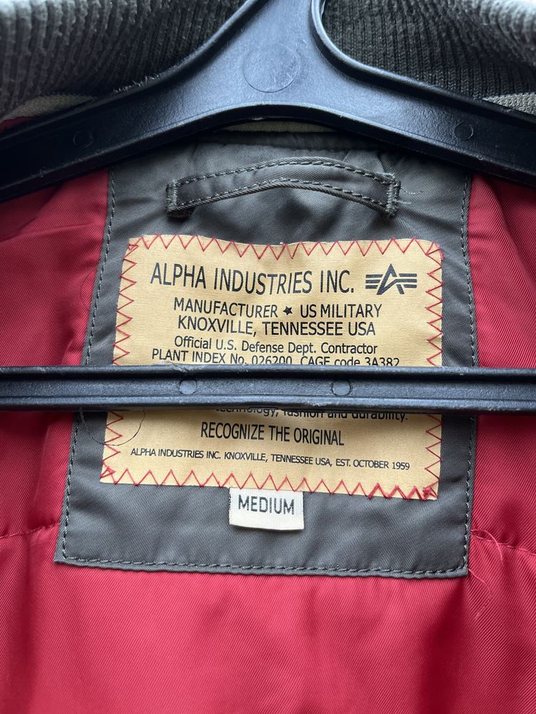 Оригінальний бомбер  USA Alpha Industries