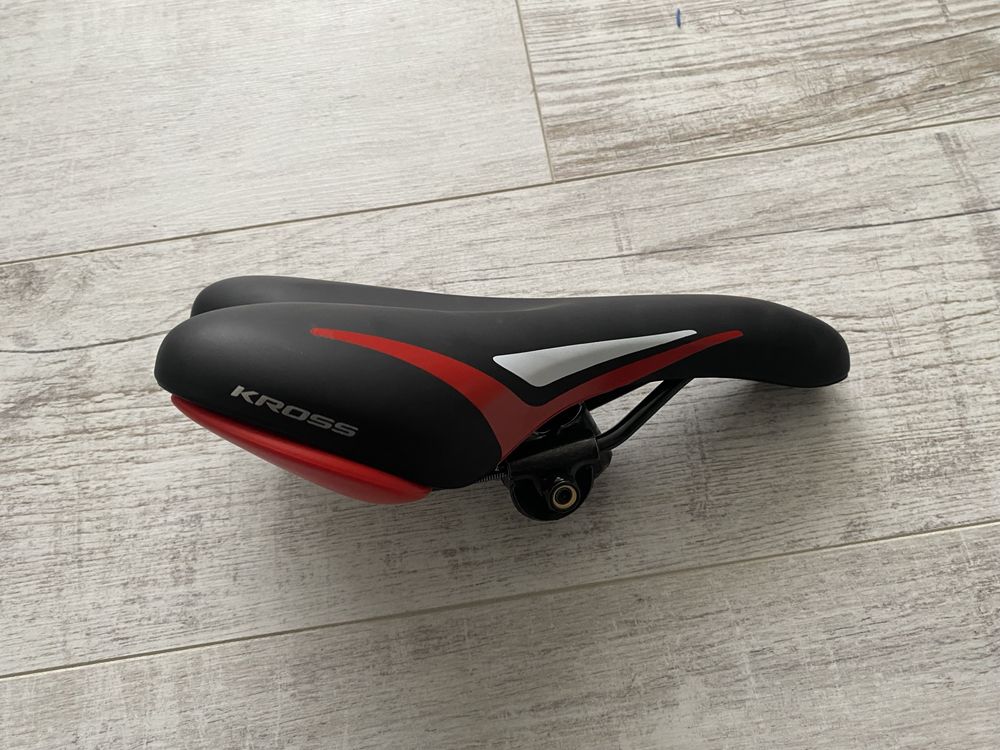 Siodełko rowerowe Selle Royal Kross mtb damka czerwono czarne