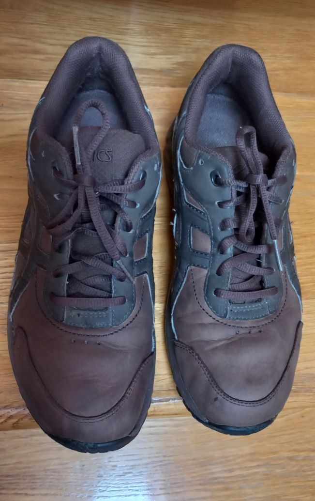Buty sportowe skórzane brąz Asics Gel Nebraska Eu 41,5