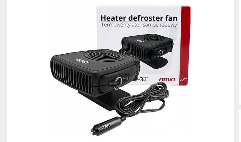 Termowentylator dmuchawa grzejnik samochodowy 12V 150W AMIO +GRATIS