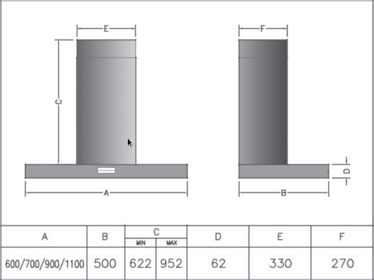 TEKA - DHB 90 - okap kominowy