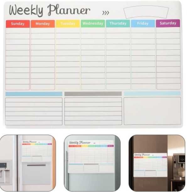 Tablica harmonogramu tygodniowego Weekly planner