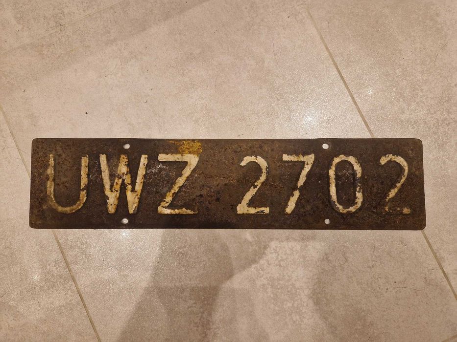 Tablica rejestracyjna