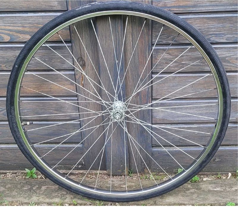 Koło rowerowe 27" z oponą Stomil i dętką, Wagant, Meteor, Romet, PRL