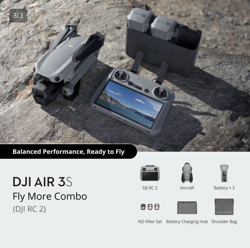 Dji Air3s Fly More Combo Dji RC2