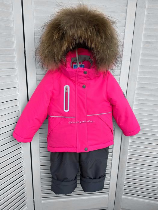 Зимовий термо комплект комбінезон для дівчинки Lassye 74-98