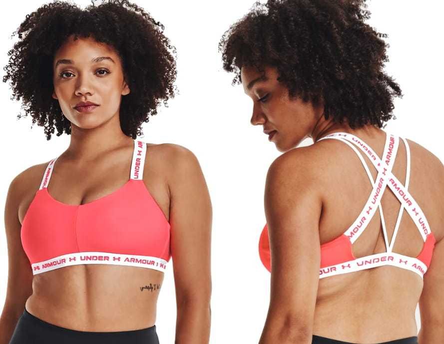 UNDER ARMOR - TOP pomarańczowy sportowy XL