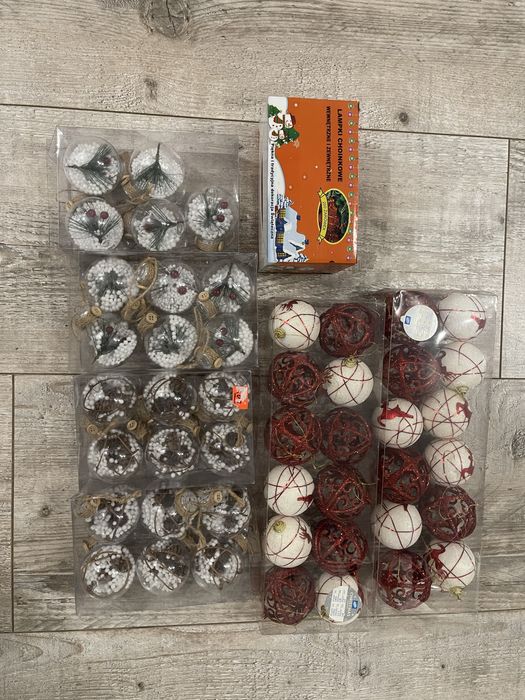 Bombki choinkowe ,lampki choinkowe