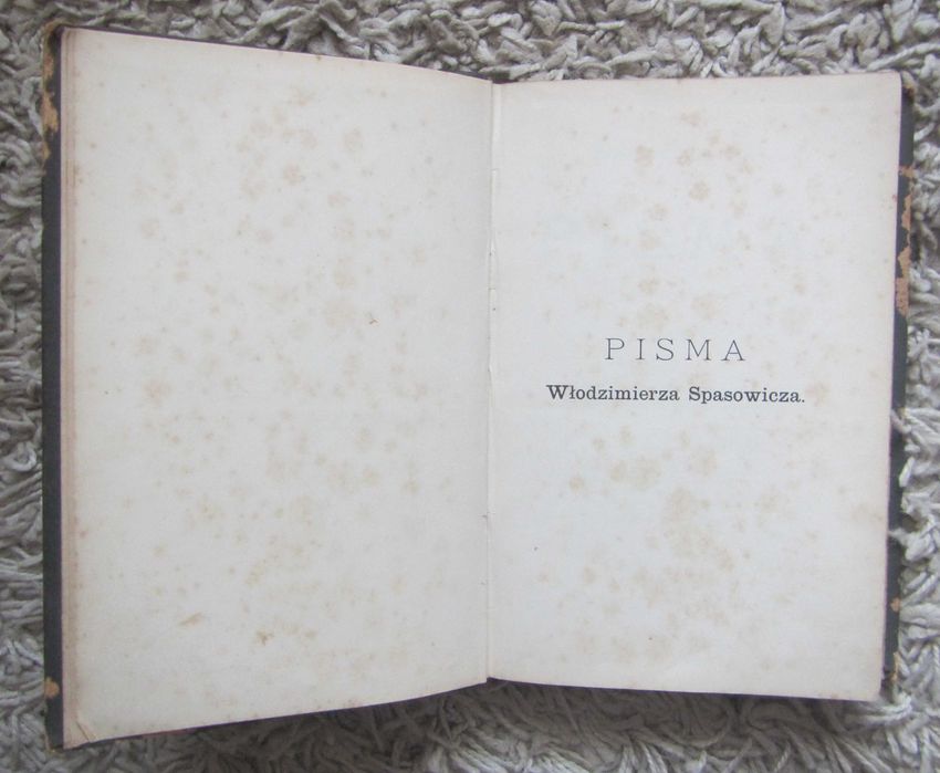 Влодзімєж Спасовіч. Твори. т.5. 1892 р.