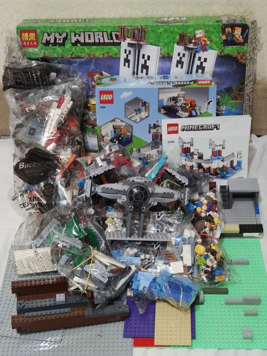 Конструктор Лего ассорти 3кг оригинал и аналоги Lego