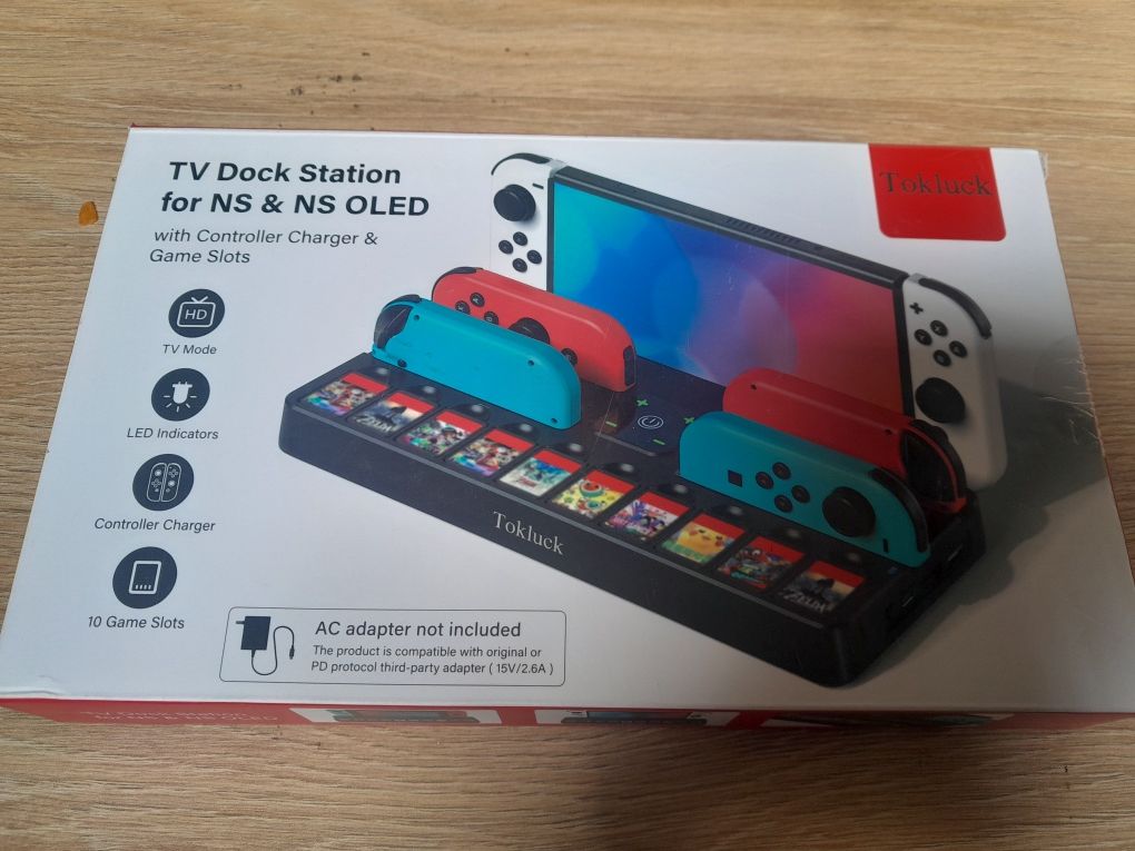 Stacja dokująca ładująca stojak do nintendo switch / oled tokluck