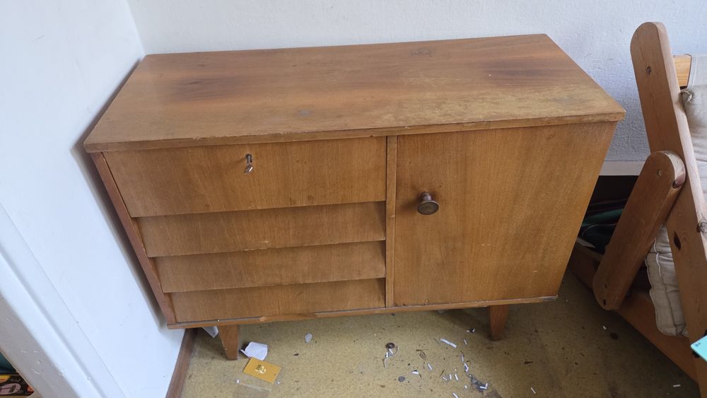 Komoda PRL z toaletką