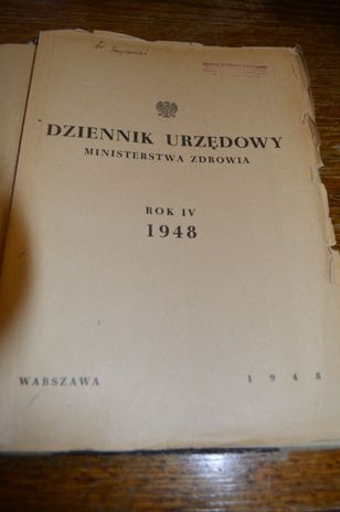 Dziennik Urzędowy Ministra Zdrowia IV 1948