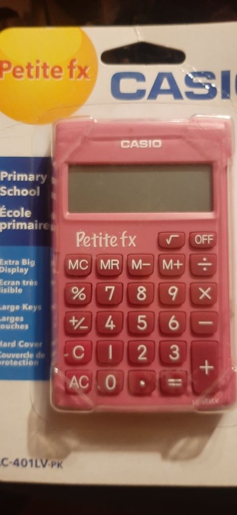 Kalkulator Casio różowy